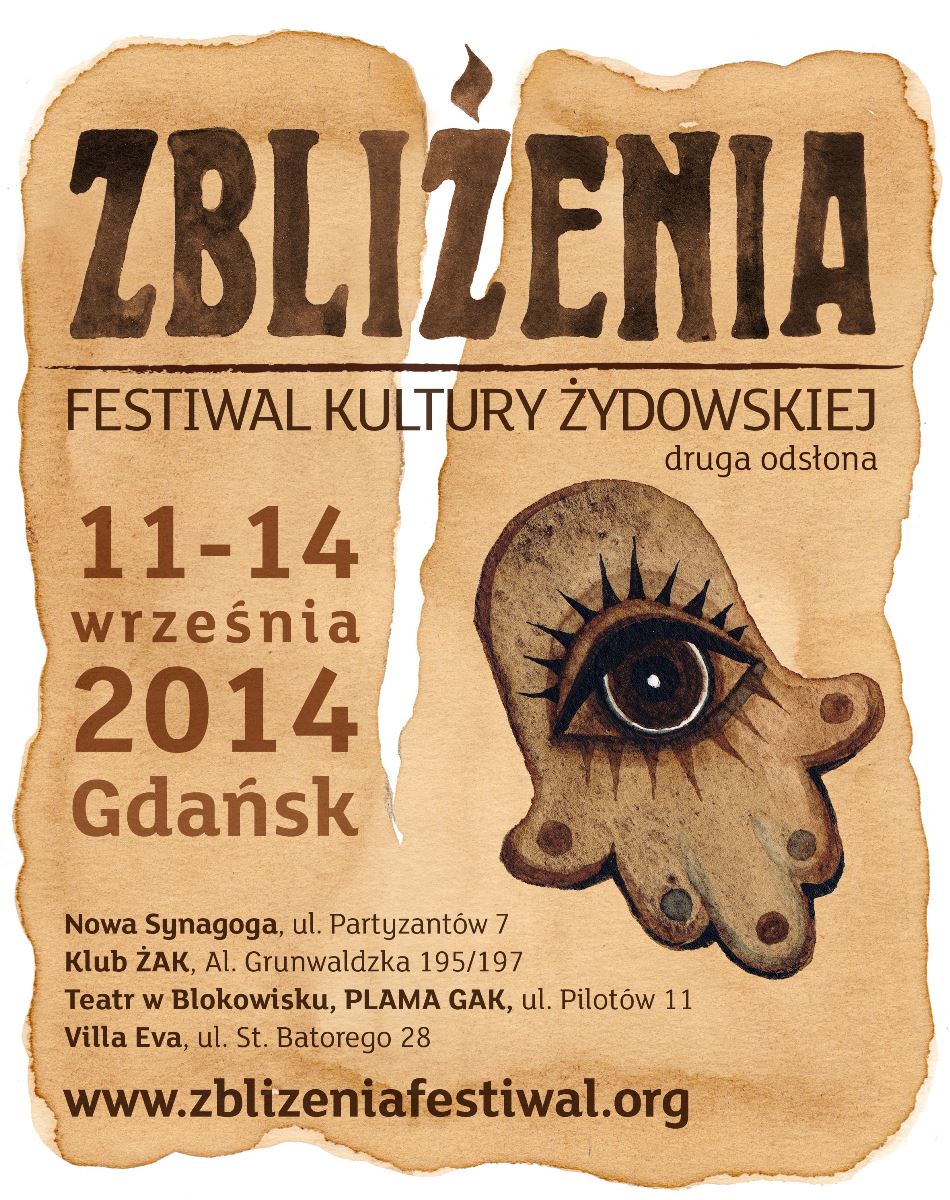 2. Festiwal Kultury Żydowskiej „Zbliżenia” – plakat (źródło: materiały prasowe)
