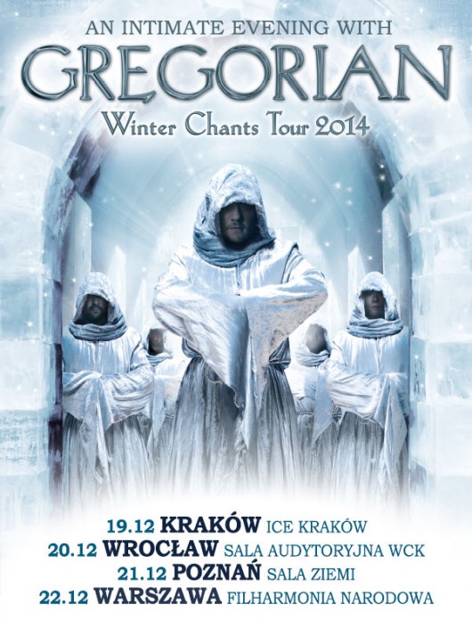 Chór Gregorian, plakat (źródło: materiały prasowe organizatora)