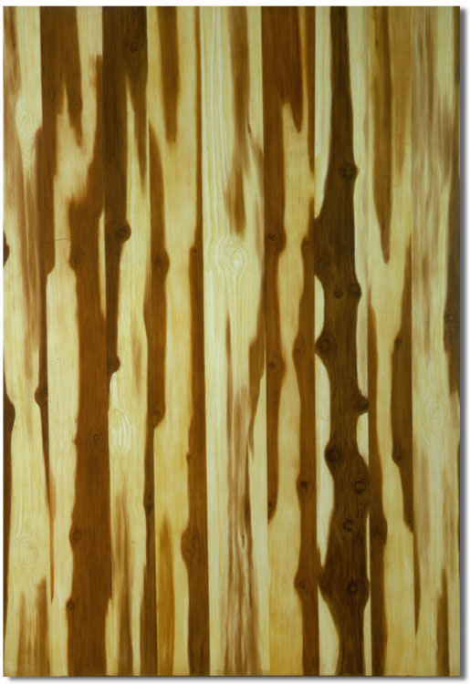 Peter Grzybowski, „Cedar/Cedr”, 1993, olej, płótno, 198 x 137 cm (źródło: materiały prasowe)