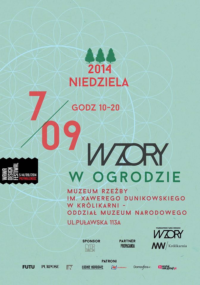 Plakat 5. Warszawskich Targów Designu „Wzory”, (źródło: materiały prasowe organizatora)