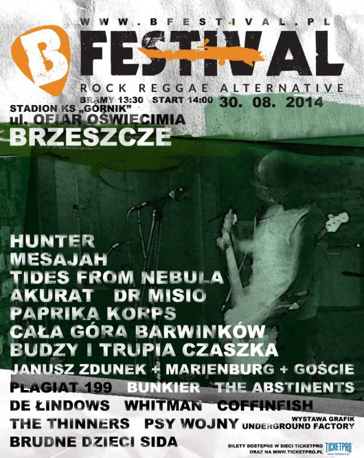 Plakat B Festival 2014, (źródło: materiały prasowe organizatora)