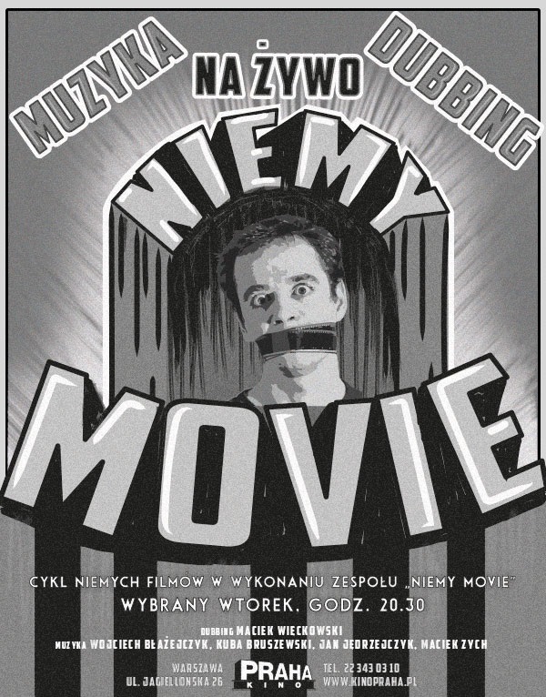 Niemy Movie w Kinie Praha, plakat, (źródło: materiały prasowe organizatora)