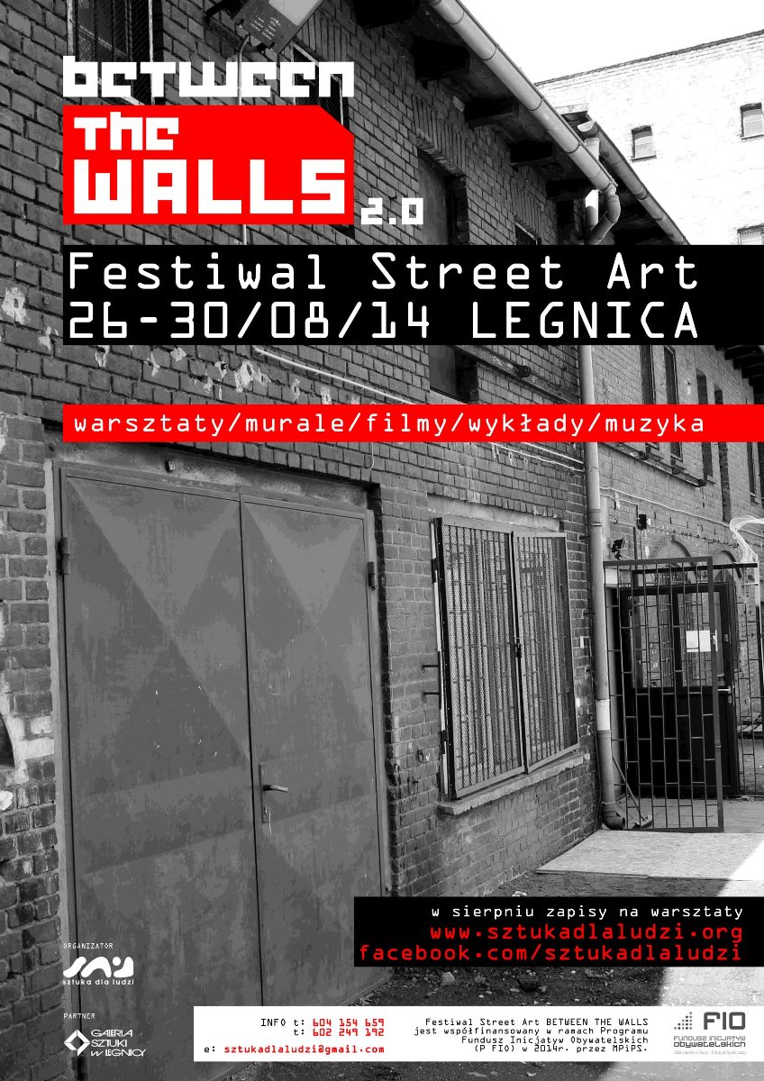 Festiwal Street Art Between the Walls w Legnicy – plakat (źródło: materiały prasowe)