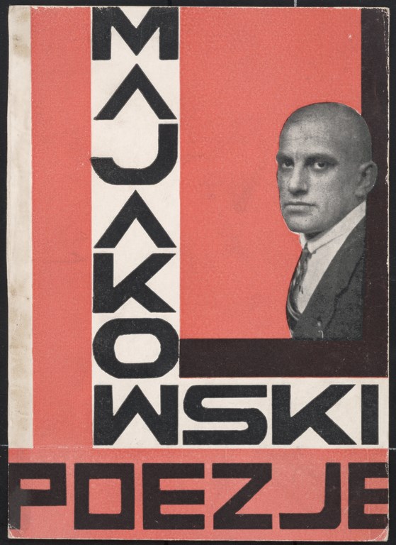 Teresa Żarnower, projekt okładki książki Włodzimierza Majakowskiego „Poezje”, 1925, Muzeum Sztuki w Łodzi (źródło: materiały prasowe)