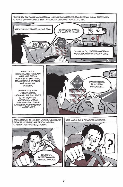 Alison Bechdel „Jesteś moją matką?”, plansza (źródło: materiały prasowe wydawcy)