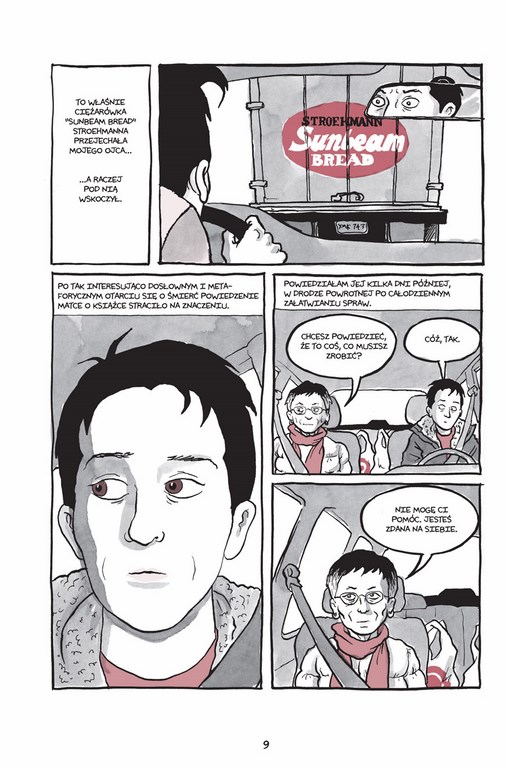 Alison Bechdel „Jesteś moją matką?”, plansza (źródło: materiały prasowe wydawcy)