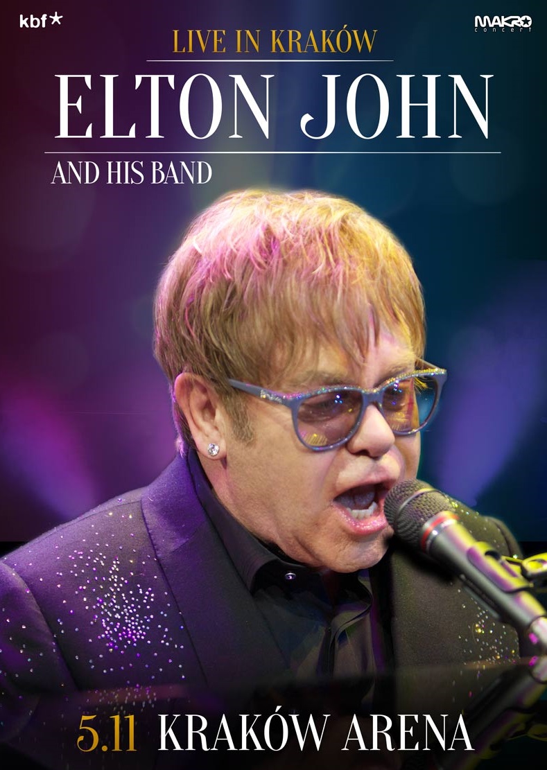 Elton John, plakat (źródło: materiały prasowe organizatora)