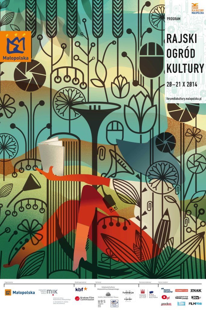 „Forum dla Kultury. Małopolska: Rajski Ogród Kultury” – plakat (źródło: materiały prasowe)