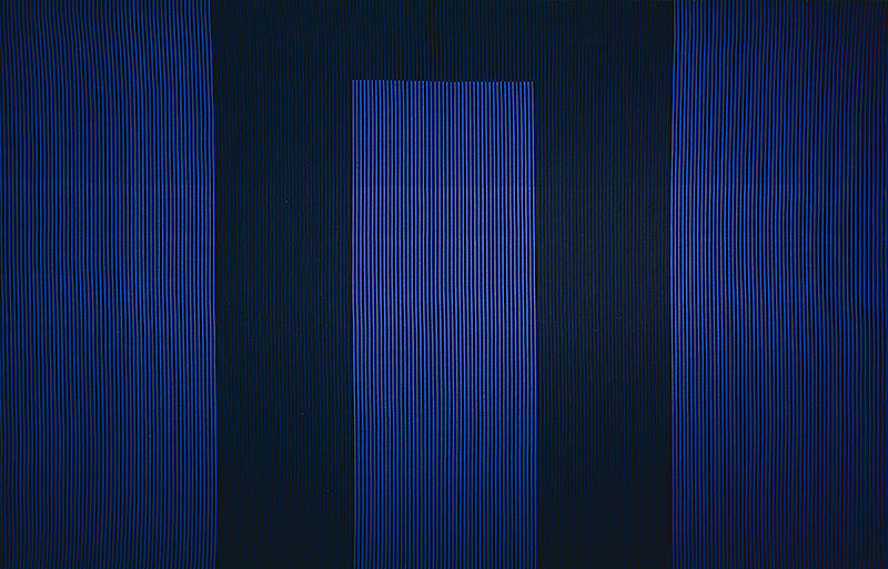 Javier Fernandez, „Bleu”, 400x250 cm, 1998 (źródło: materiały prasowe organizatora)