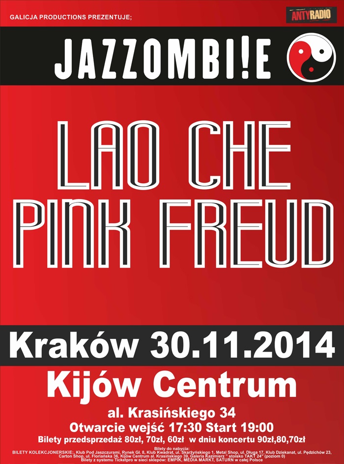 Plakat koncertu projektu Jazzombi!e, (źródło: materiały prasowe organizatora)