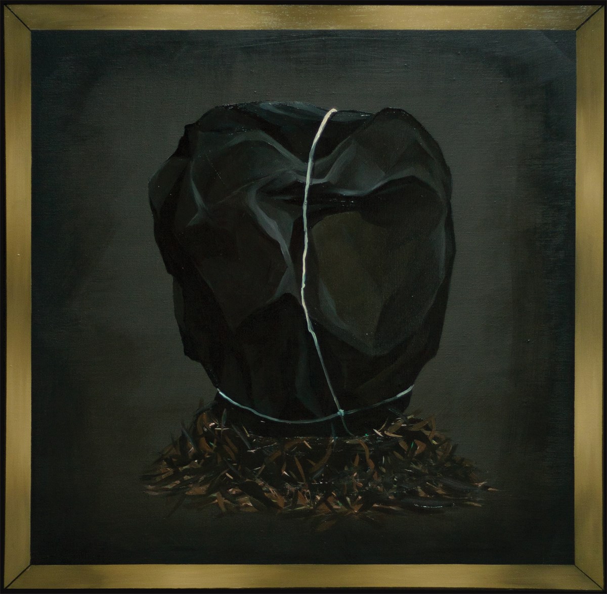 Joanna Mlącka, „Tryptyk (fragment)”,3 x 120 x 120 cm, olej na płótnie, 2014 (źródło: materiały prasowe organizatora)