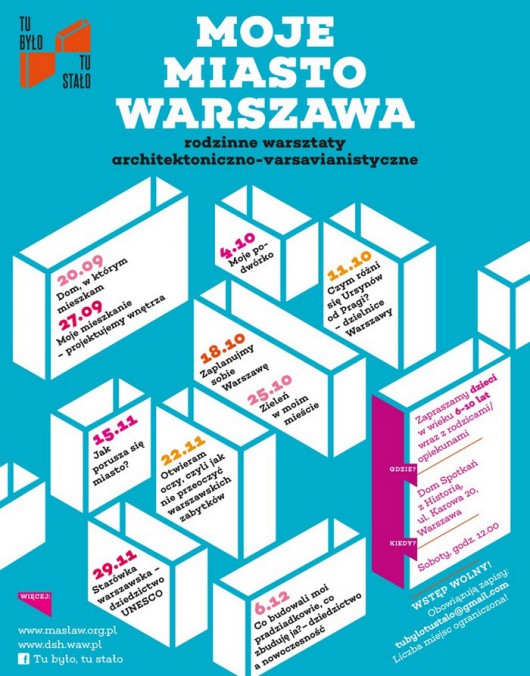 Rodzinne warsztaty architektoniczno-varsavianistyczne Moje miasto Warszawa (źródło: materiały prasowe organizatora)