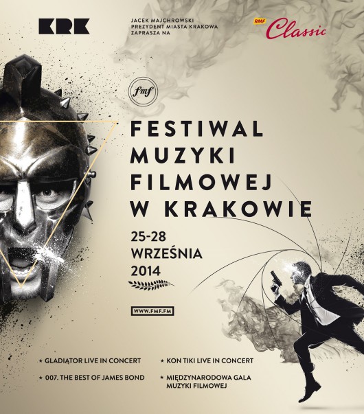 Plakat Festiwalu Muzyki Filmowej w Krakowie, (źródło: materiały prasowe organizatora)