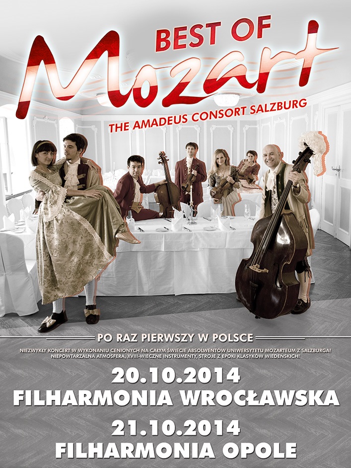 Plakat koncertów The Mozart Consort Salzburg w Polsce, (źródło: materiały prasowe organizatora)