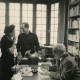 Zofia Hertz, Henryk Giedroyc, Jerzy Giedroyc w pokoju Henryka Giedroycia, Maisons-Laffitte, 1965 (źródło: materiały portalu Kultura Paryska)