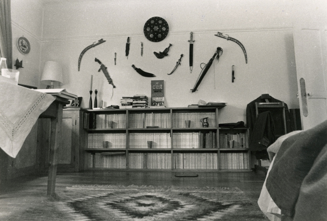 Pokój Jerzego Giedroycia, Maisons-Laffitte, lata 1970-1980 (źródło: materiały portalu Kultura Paryska)