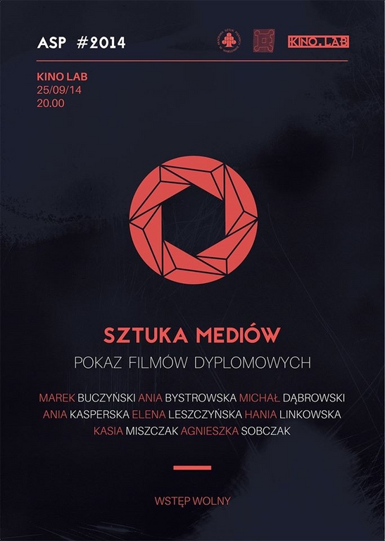 Pokaz filmów dyplomowych warszawskiej ASP, plakat (źródło: materiały prasowe)