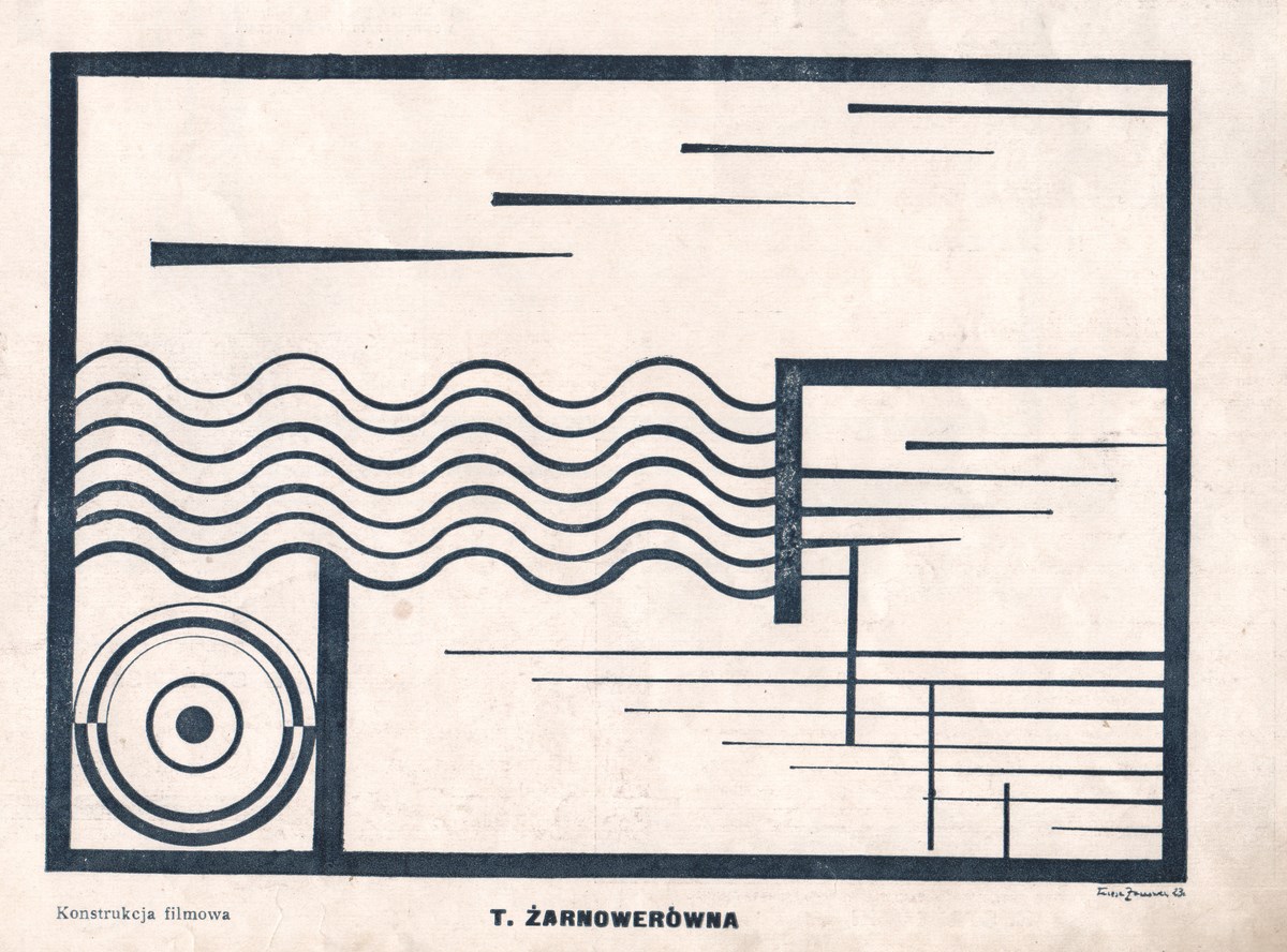 Teresa Żarnower, Kompozycja filmowa, 1924; „Blok” 1924, nr 8–9 (źródło: materiały prasowe organizatora)