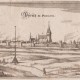 Warszat Matthauesa Mariana, Panorama Pyrzyc, 1652, miedzioryt, papier; własność prywatna (źródło: materiały prasowe Zamku Książąt Pomorskich)