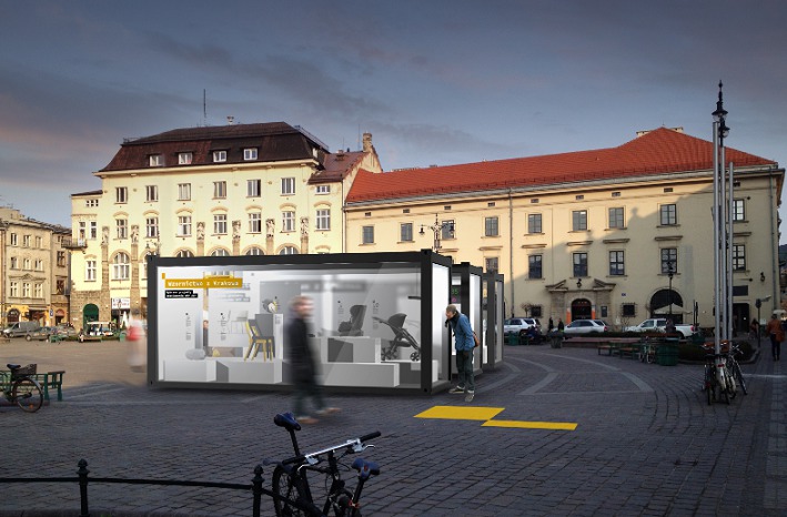 Wystawa „Wzornictwo z Krakowa” na Placu Szczepańskim w Krakowie (źródło: materiały prasowe)