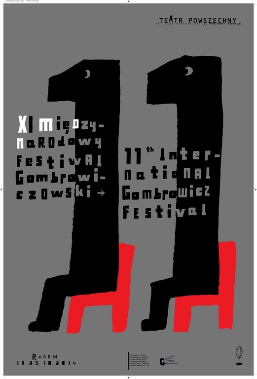 XI Międzynarodowy Festiwal Gombrowiczowski, plakat (żródło: materiały prasowe organizatora)