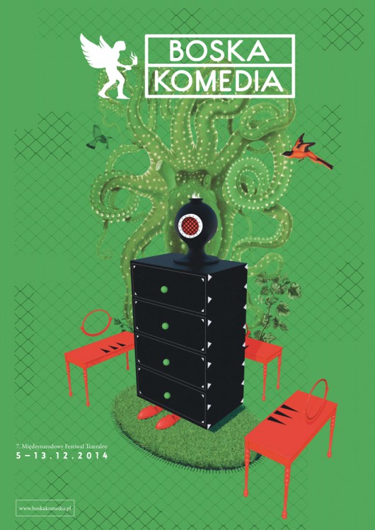 7, Międzynarodowy Festiwal Teatralny Boska Komedia, plakat (źródło: materiały prasowe organizatora)