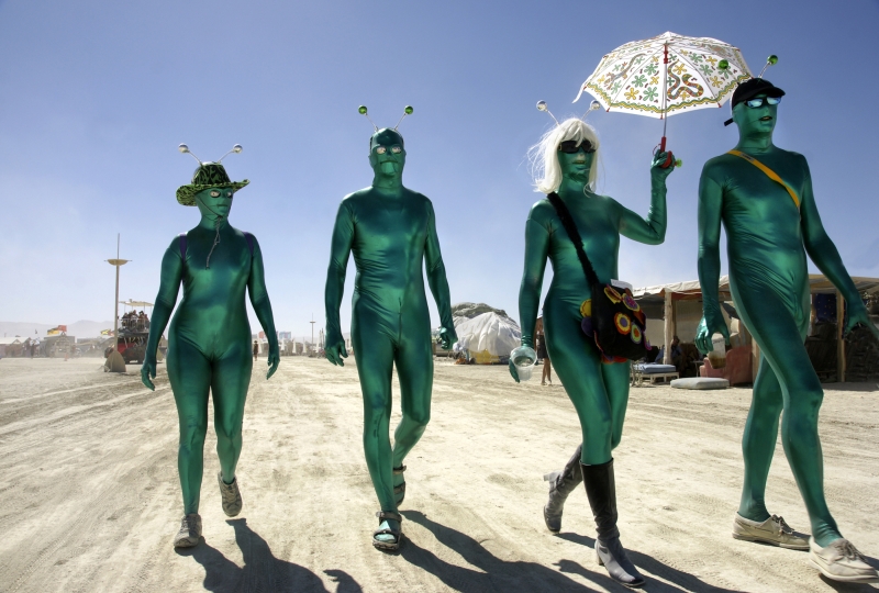 „Burning Man”, fot. Romualdas Požerskis i Monika Požerskytė (źródło: materiały prasowe organizatora)