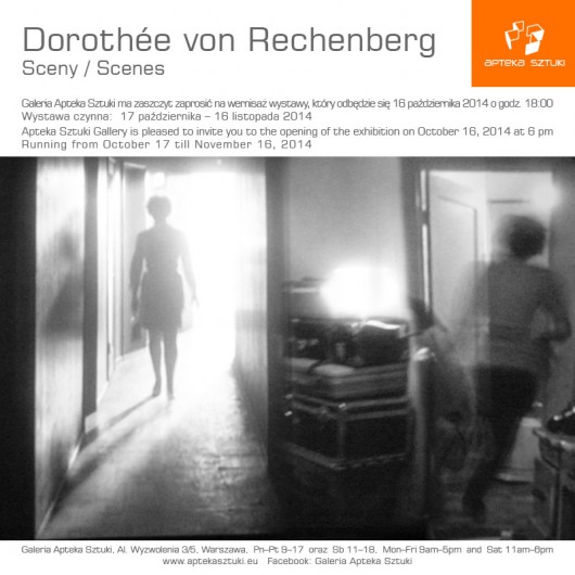 Dorothee von Rechenberg, „Sceny”, Galeria Apteka Sztuki w Warszawa, zaproszenie (źródło: materiały prasowe organizatora)
