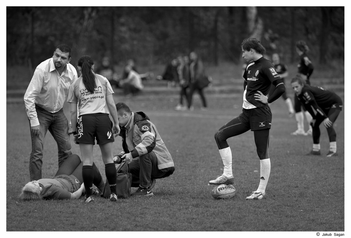 Fot. Jakub Sagan, „Kobieca twarz – rugby” (źródło: materiały prasowe organizatora)