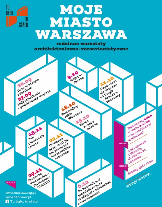 „Moje miasto Warszawa”, plakat (źrodło: materiały prasowe organizatora)