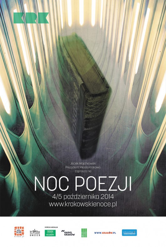 Noc Poezji w Krakowie – plakat (źródło: materiały prasowe)