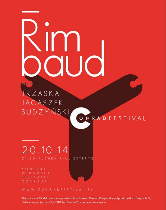 Plakat koncertu projektu Rimbaud, (źródło: materiały prasowe organizatora)