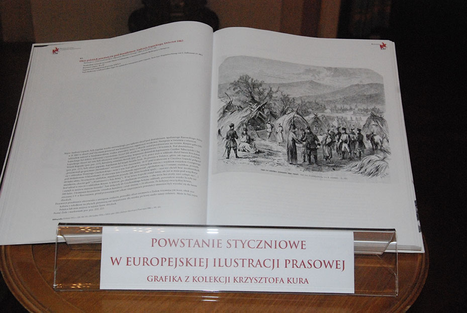 „Powstanie styczniowe w europejskiej ilustracji prasowej. Grafiki z kolekcji Krzysztofa Kura” – wnętrze książki (źródło: materiały prasowe)