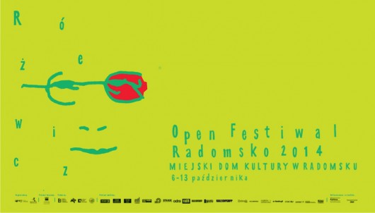 Różewicz Open Festiwal Radomsko, plakat (źródło: materiały prasowe organizatora)