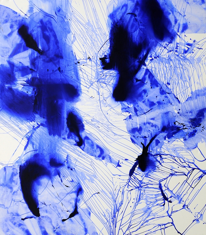 Urszula Wilk – „Blumetrie”, canvas oil, 2014 (źródło: materiały prasowe organizatora)