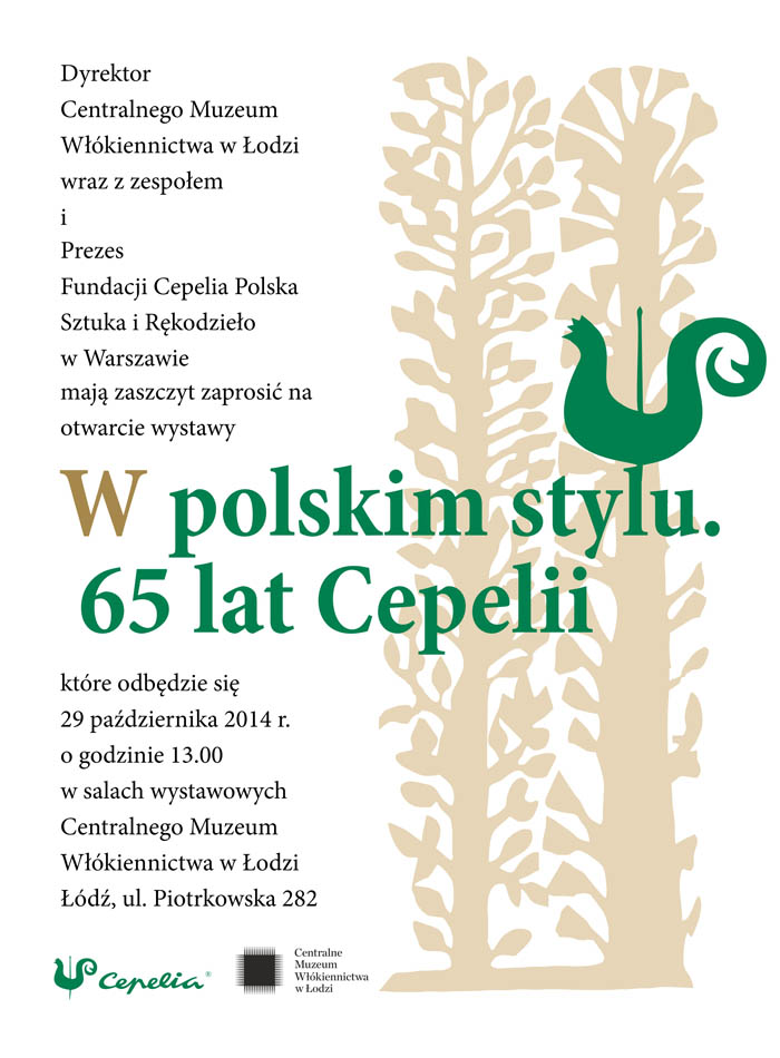 „W polskim stylu. 65 lat Cepelii” – plakat (źródło: materiały prasowe)