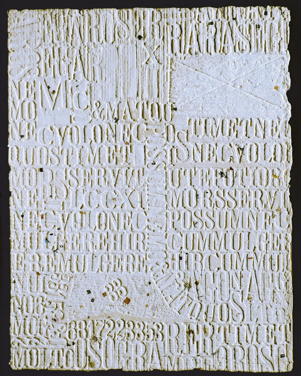 Eduard Ovčáček, Papier czerpany 1, 1982, papier czerpany na papierze, 61 x 51 cm (źródło: materiały prasowe organizatora)