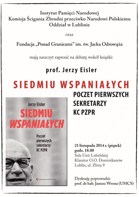 Jerzy Eisler, „Siedmiu Wspaniałych. Poczet pierwszych sekretarzy KC PZPR" (źródło: materiały prasowe)