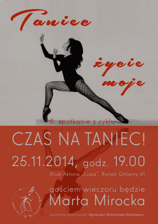 Czas na taniec!, "Taniec – życie moje", plakat (źródło: materiały prasowe)
