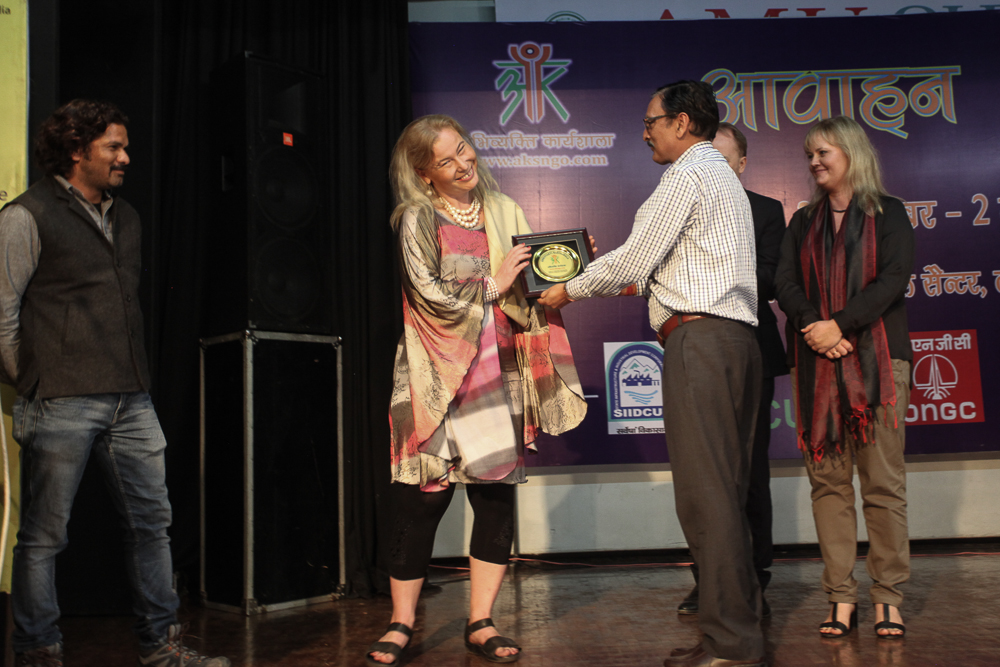 Martushka Fromeast, rozdanie nagrody Abhivyakti Gaurav Samman (źródło: materiały prasowe organizatora)