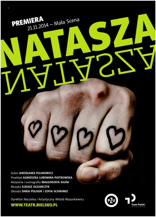 „Natasza” – premiera spektaklu, plakat (źródło: materiały prasowe organizatora)