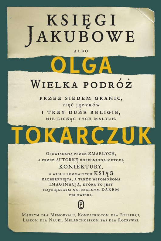 Olga Tokarczuk „Księgi Jakubowe” – okładka, Wydawnictwo Literackie (źródło: materiały prasowe)