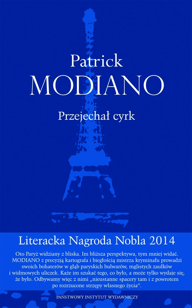 Patrick Modiano – „Przejechał cyrk”, okładka (źródło: materiały prasowe wydawnictwa)