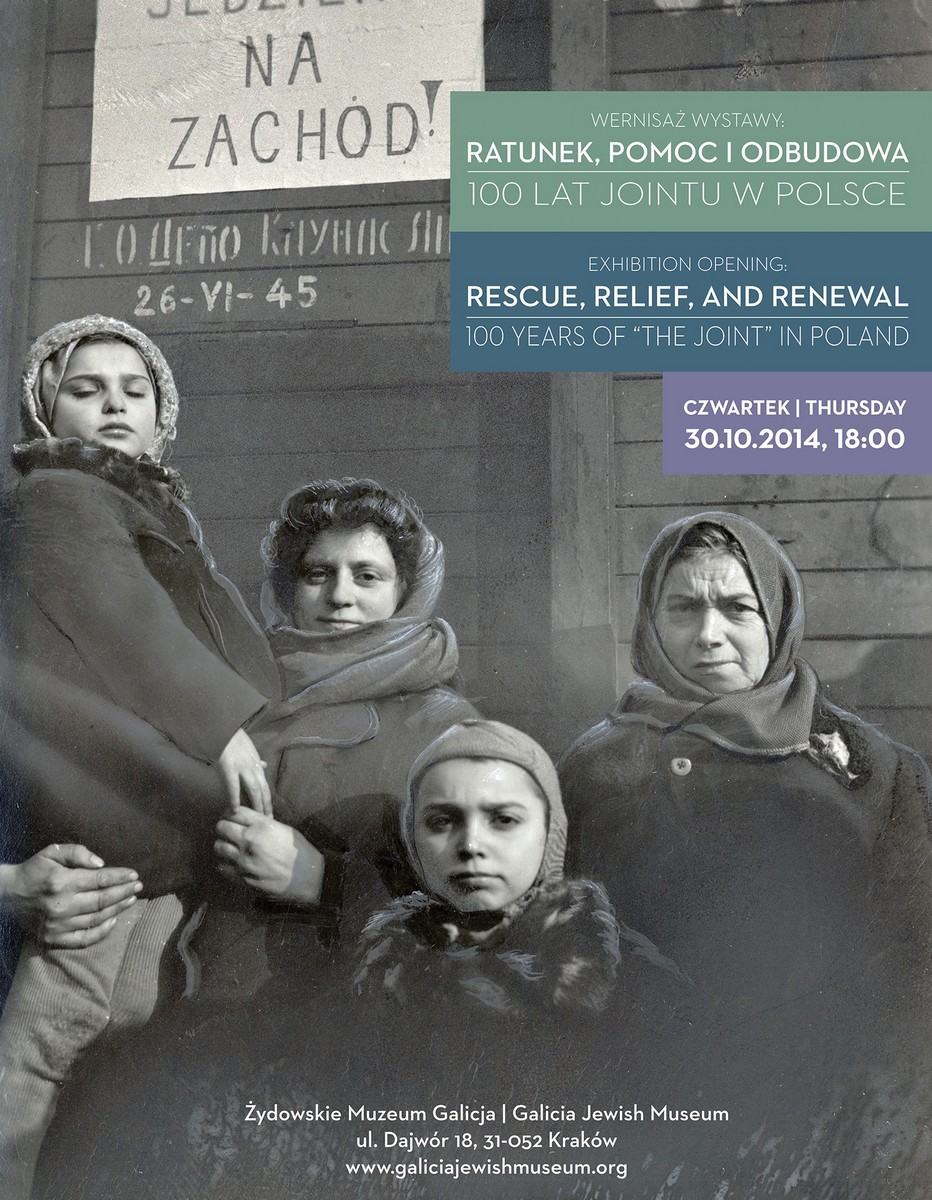 „Ratunek, pomoc i odbudowa: 100 lat Jointu w Polsce” – plakat (źródło: materiały prasowe)