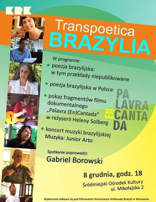 „Transpoetica: Brazylia", plakat (źródło: materiały prasowe)