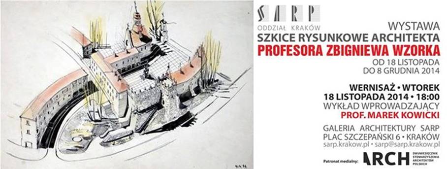 Szkice rysunkowe architekta, Profesora Zbigniewa Wzorka (źródło: materiały prasowe organizatora)