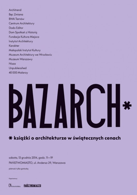 Bazarch, plakat (źródło: materiały prasowe)