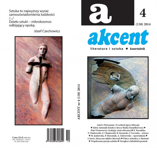 Kwartalnik „Akcent”, nr 4, 2014 – okładka (źródło: materiały prasowe)
