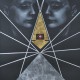 Marta Gałecka, „Bez tytułu”, suchy pastel i szlagmetal na czarnym papierze, 100x70cm, 2014 (źródło: materiały prasowe organizatora)