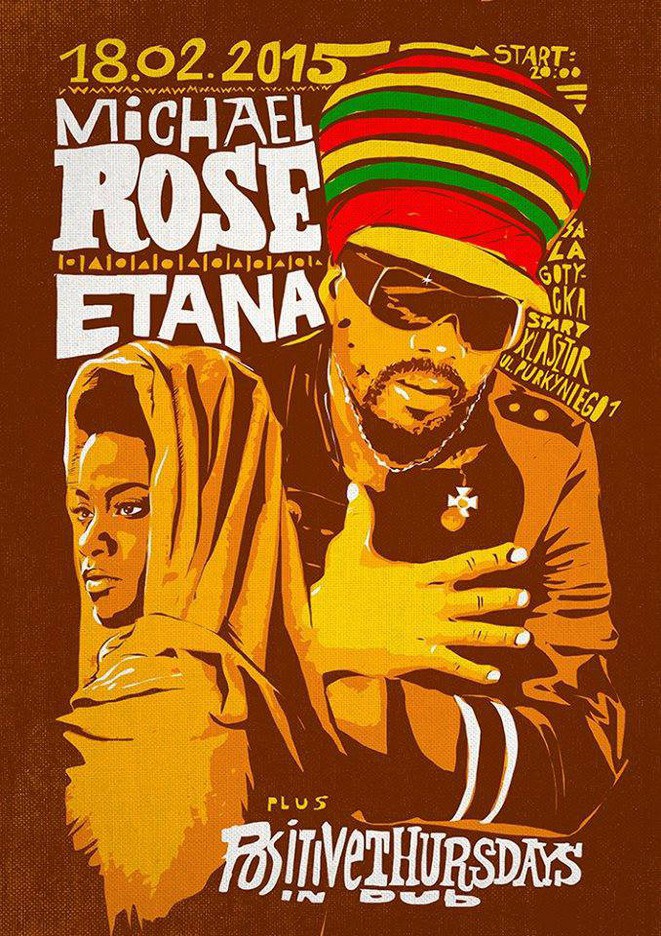 Micheal Rose, Etana – plakat (źródło: materiały prasowe organizatora)